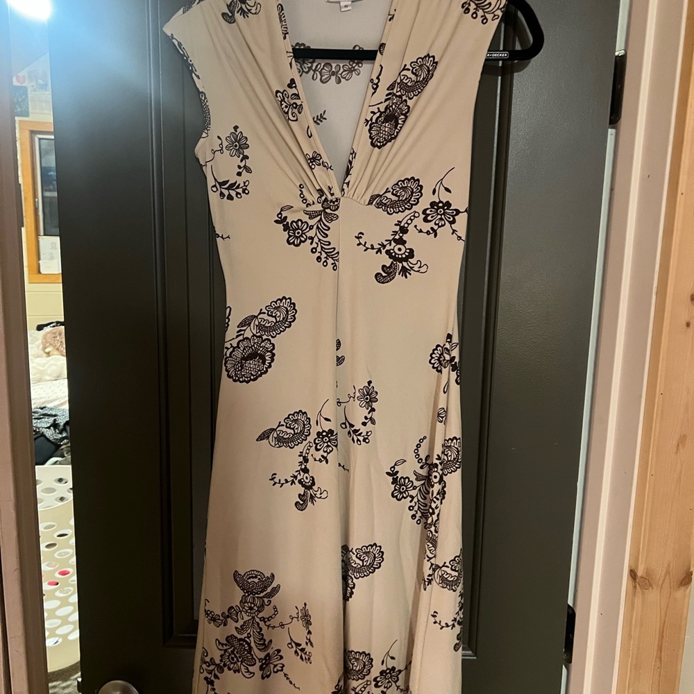 Cream Floral Dress vintage